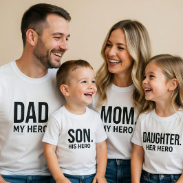 Papa Mijn Held T-shirt Vaderdag Cadeau voor Papa