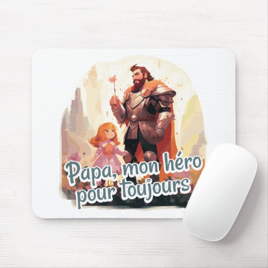 Papa, mijn held voor altijd muismat (Met muis)