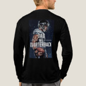 “Papa, mijn quarterback voor het leven” Tri-Blend Shirt (Achterkant volledig)
