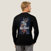 “Papa, mijn quarterback voor het leven” Tri-Blend Shirt (Achterkant)