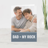 Papa, Mijn Rots Vaderdag Van Zoon Aanpasbaar Kaart (Voorkant)