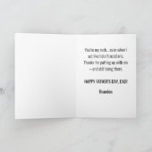 Papa, Mijn Rots Vaderdag Van Zoon Aanpasbaar Kaart (Binnen)