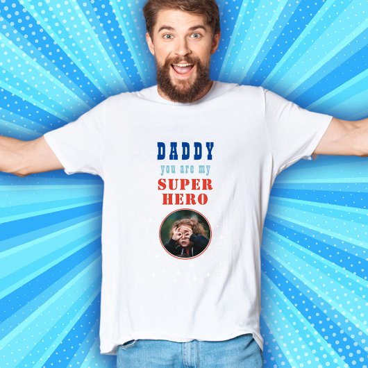 papa mijn super haar foto vader t-shirt