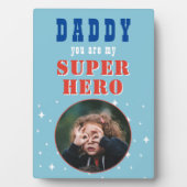 Papa mijn superheld Fun Fotovaders dag Fotoplaat (voorkant)