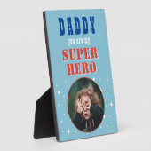 Papa mijn superheld Fun Fotovaders dag Fotoplaat (Zijkant)