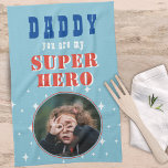 Papa mijn superheld Fun Fotovaders dag Theedoek<br><div class="desc">Papa mijn superheld Fun Fotovaders dag Keukenhanddoek. Voeg je foto toe en verander papa naar papa,  Pap,  Papa...  Fun en leuk cadeau voor beste vader.</div>