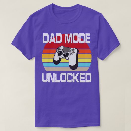  papa mode ontgrendeld blij om me je papa fa t-shirt (Design voorkant)
