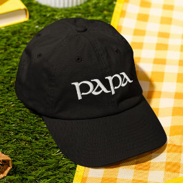 Papa modern geborduurd cadeau voor hem geborduurde pet