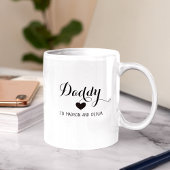 Papa, Modern Kinder Names Custom Vaderdag Gift Tweekleurige Koffiemok