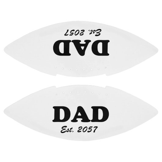 Papa modern zwart typografie aangepaste test datum american football (Panelen)