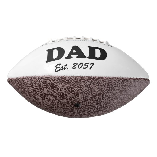 Papa modern zwart typografie aangepaste test datum american football (Gedraaid 270)