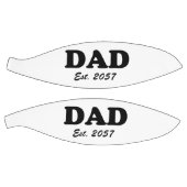 Papa modern zwart typografie aangepaste test datum basketbal (Panelen)