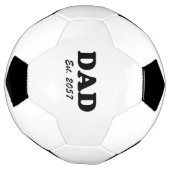 Papa modern zwart typografie aangepaste test datum voetbal (Gedraaid)