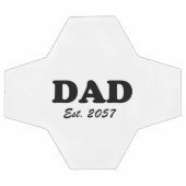 Papa modern zwart typografie aangepaste test datum voetbal (Enkel)
