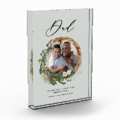 Papa moderne chique elegante bladkrans foto (Links)