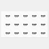 Papa moderne typografie aangepaste test datum wit labels (Vel)