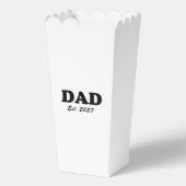Papa moderne typografie op maat vastgestelde datum bedankdoosjes (Achterkant)