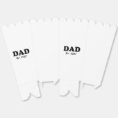 Papa moderne typografie op maat vastgestelde datum bedankdoosjes (Ongevouwen)