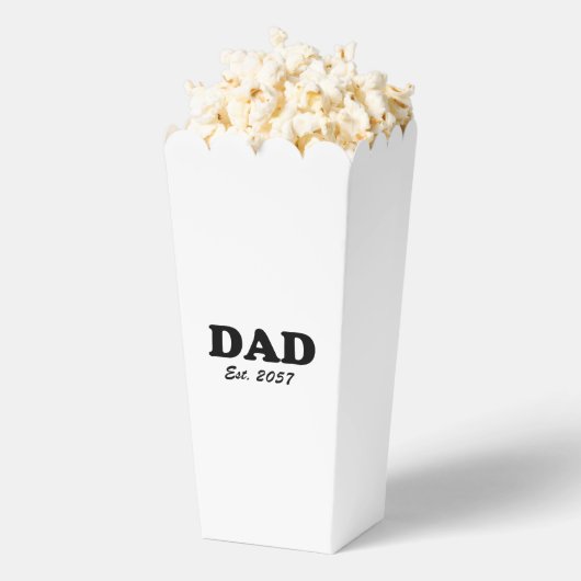 Papa moderne typografie op maat vastgestelde datum bedankdoosjes (Popped)