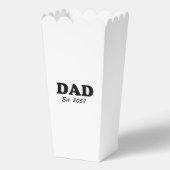 Papa moderne typografie op maat vastgestelde datum bedankdoosjes (Voorkant)
