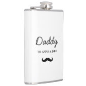 papa | Moderne Vaderdag-Kinder namen Flask Heupfles (Rechts)