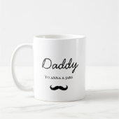 papa | Moderne Vaderdag-Kinder namen koffie Mok (Links)