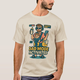 Papa-modus geactiveerd - Gamer-stijl ouderschap T-shirt