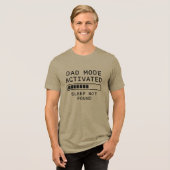 Papa Modus Geactiveerd Slaap Niet Gevonden Tri-Blend Shirt (Voorkant volledig)