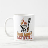 Papa-modus geactiveerd | Vaderhumorontwerp Koffiemok (Links)