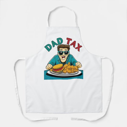 Papa moet eten! (Uw frietjes) Schort (Voorkant)