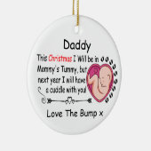 Papa moet van Bump Persoonlijke foto zijn Keramisch Ornament (Rechts)