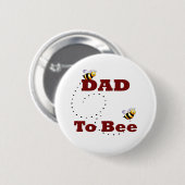 Papa moet worden ronde button 5,7 cm (Voorkant /achterkant)