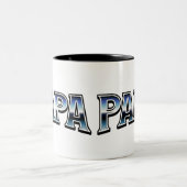 Papa Mok, Papa koffiekopje, cadeau voor papa Tweekleurige Koffiemok (Center)