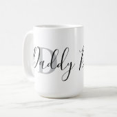 Papa Monogram Grijs Koffiemok (Voorkant links)