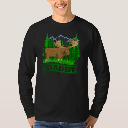 Papa Moose Hunting Papa T-shirt (Voorkant)