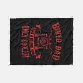 Papa Motorfiets Father39s Day Design voor Vaders Fleece Deken (Voorkant (Horizontaal))
