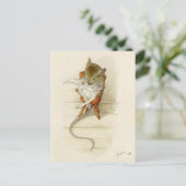 Papa Mouse Reading Newspapier Briefkaart (Staand voorkant)