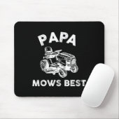 Papa Mows Funny Lawn Mower Father's Day Grandpa  Muismat (Met muis)