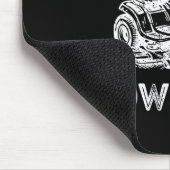 Papa Mows Funny Lawn Mower Father's Day Grandpa Muismat (Hoek)