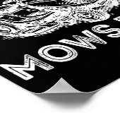 Papa Mows Funny Lawn Mower Father's Day Grandpa  Poster (Hoek)