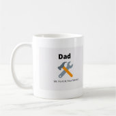 Papa, Mr. Fix... in uw dienst. Koffiemok (Links)