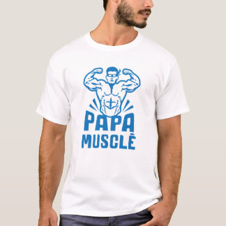 Papa_musculus_bodybuilder_heros_logo_0 T-shirt