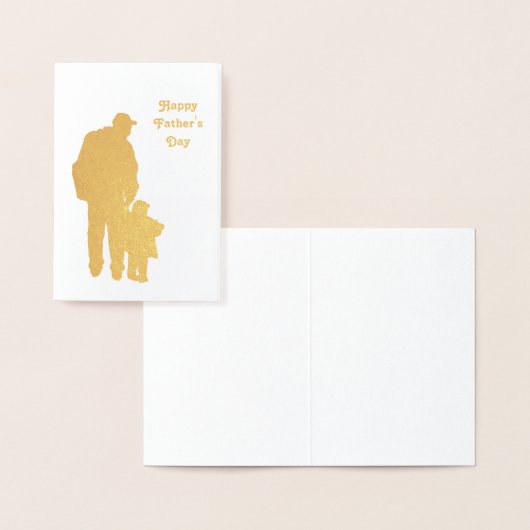 Papa 'n-Kiddo Silhouette 1-Vaderdag Folie Kaarten (Display)