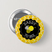 Papa naar Bee Baby shower Button (Voorkant /achterkant)