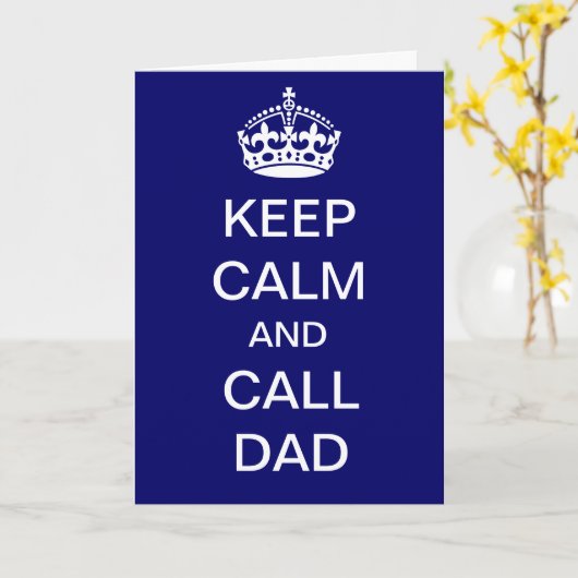 Papa naar de redding kaart (Gele Bloem)