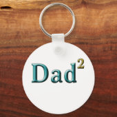 Papa naar de tweede Vaderdag-cadeaus Sleutelhanger (Voorkant)