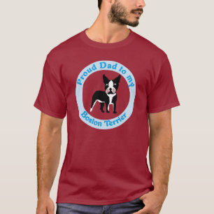 Papa naar een Boston Terrier verplaatsen T-shirt