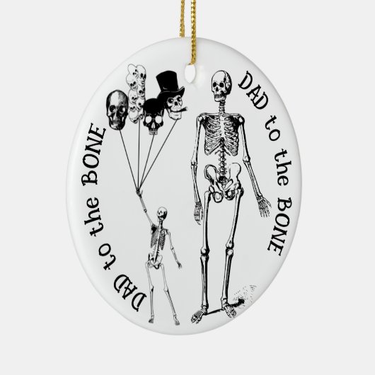 Papa naar het Bone Skeleton Ornament (Rechts)