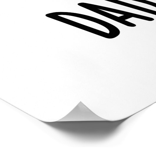 Papa naar het bot grappige anatomie woordspeling poster (Hoek)