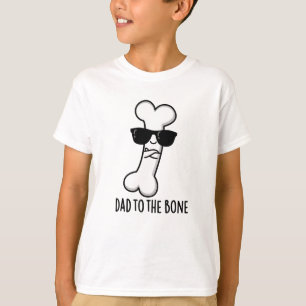 Papa naar het bot grappige anatomie woordspeling t-shirt